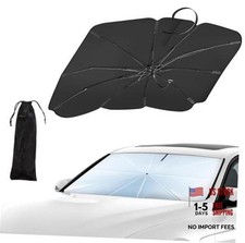 Car Windshield Sun Shade Umbrella 33.5"x57.1" UV Blocker for Front Window XL