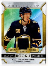 2020-21 Upper Deck Artifacts Year One Rookie Sweaters (A) Victor Olofsson Rookie