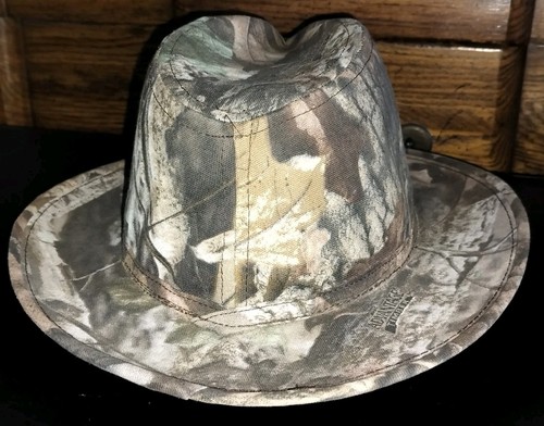 Advantage Timber Camo Fedora Hat Camouflage Deer Hunting Men's Size Large USA - Picture 4 of 8