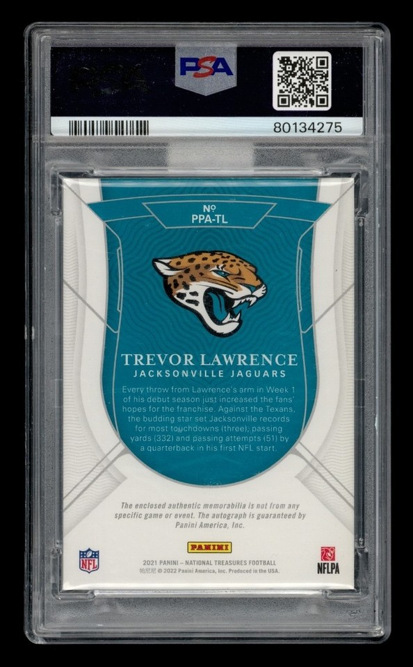 2021 Panini Prodigy Patch: T. Lawrence/99 PSA 8 AUTO 10, MBA Superior ...