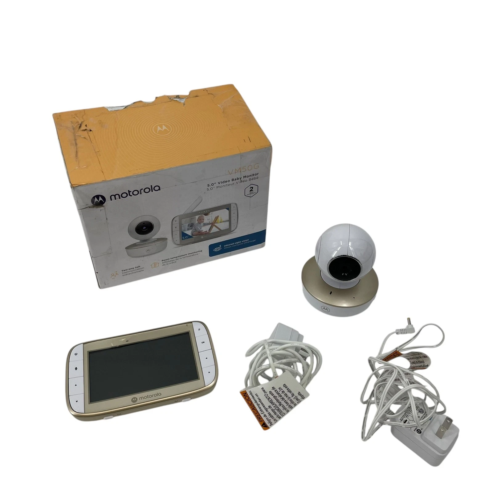 Motorola Model VM50G 5.0" Video Baby Monitor Two-Way Talk #U1122 (VK)