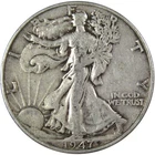 1947 D Liberty Walking Half Dollar Circulated Silver 50c Coin