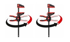 BESSEY 150mm One-Handed Clamp With Rotating Handle Grip - 2 per Pack - EZ360-15