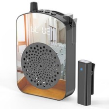 Wireless Voice Amplifier with Lavalier Mic  Charging Case - 15W Speaker