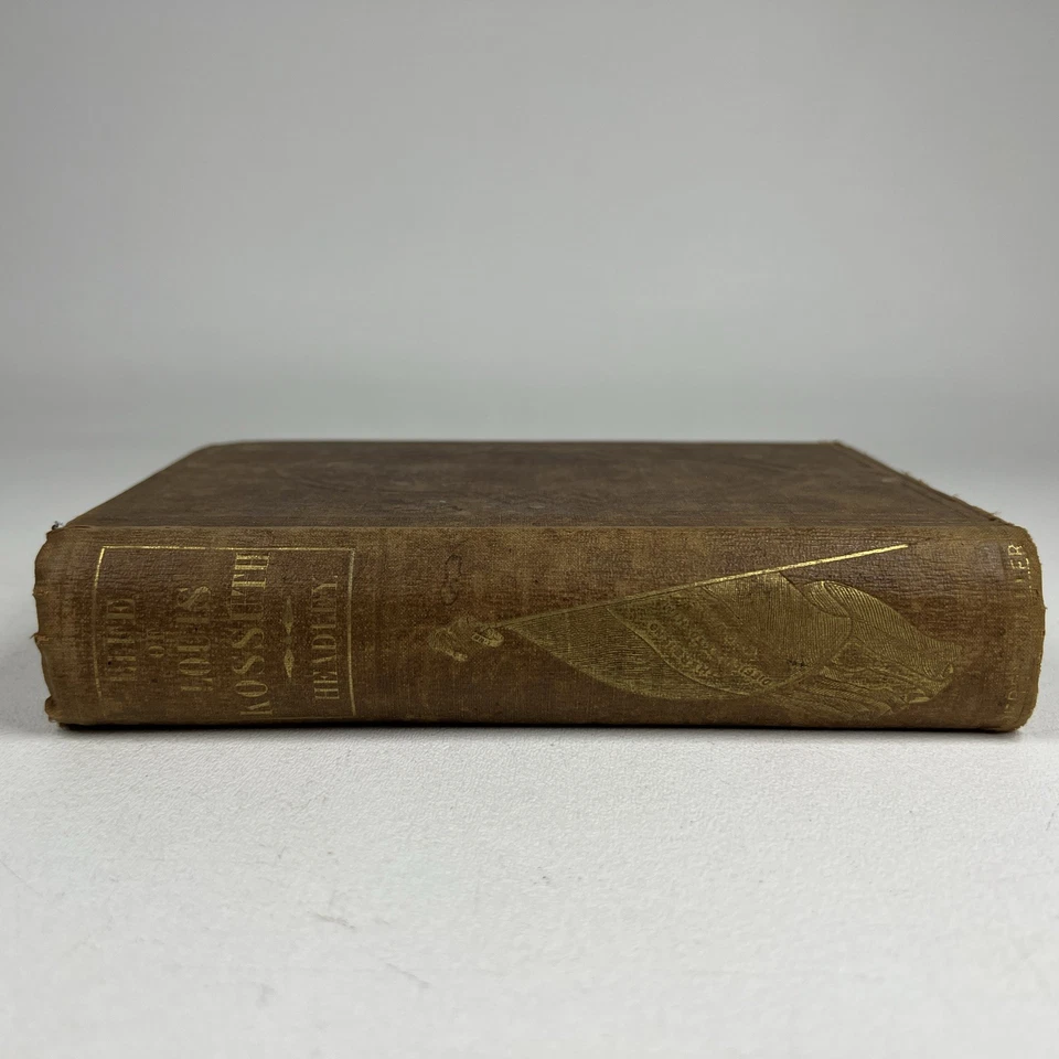 The Life of Louis Kossuth Patriot Governor of Hungary PC Headley 1852 Antique HC - Image 3 of 4