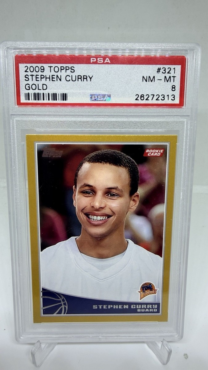 STEPHEN CURRY PSA 8 2009-10 TOPPS #321 ROOKIE GOLD RC #/2009 | eBay