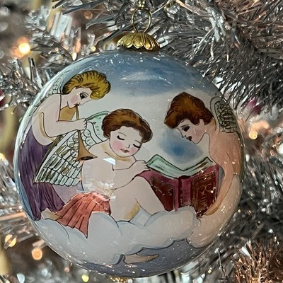 Inside Out Painting Christmas Ornaments Cupid Chorus Hark Herald Angels
