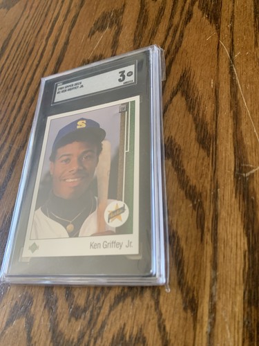 ken griffey jr rookie card upper deck SGC 3 VG - Bild 9 von 10
