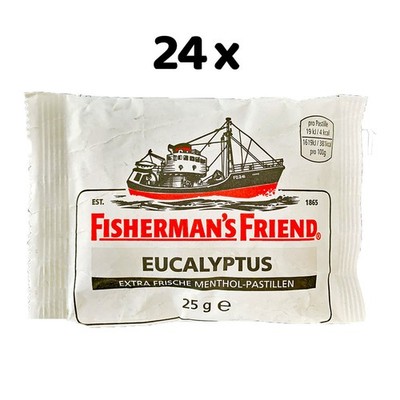 Fisherman`s Friend Menthol-Pastillen Eucalyptus, 24x 25g vegan