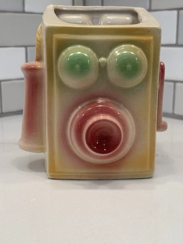 Vintage Shawnee Old Style Retro Telephone Wall Pocket USA 529 Ceramic