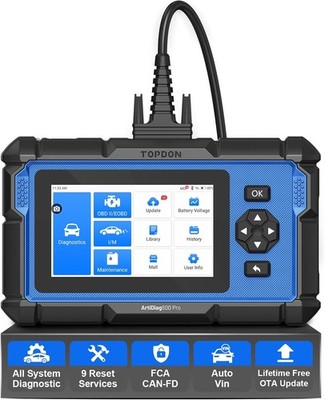 ArtiDiag600 Pro OBD2 Scanner TOPDON 9 Reset Services