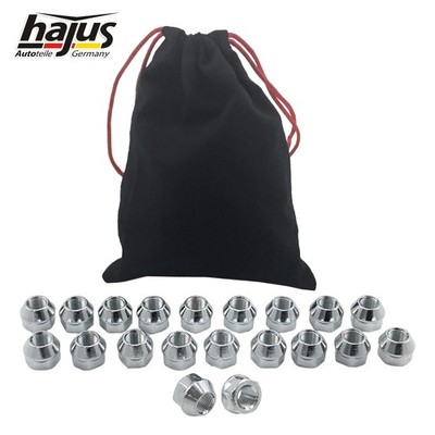 Original Hajus Satz Radmuttern Stahlfelge M12 x 1,25 SW19 Suzuki Opel Ford Mazda