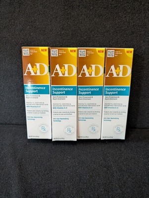 A&D Incontinence Support Skin Ointment 3.5 5 F L Oz Lot 4PC Expires 2027
