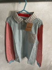 Boden Kids Supersoft Polo Shirt Multi Hotchpotch Size 8-9Y