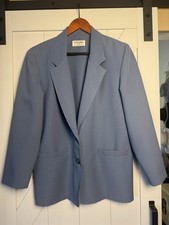 Alfred Dunner Blazer Jacket Womens 12 Blue Career Office USA Vintage