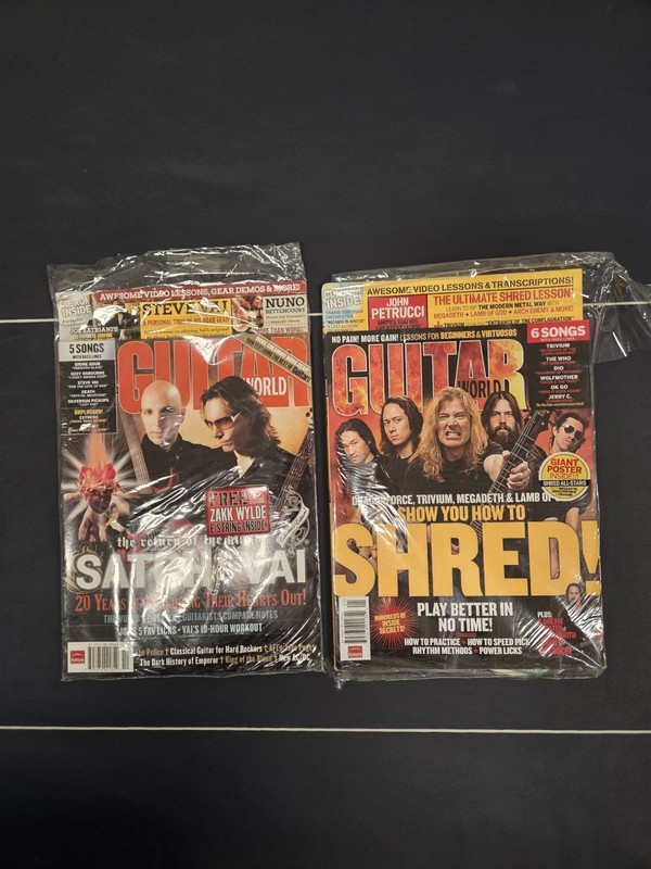 Guitar World 2006/2007 Lot - COMPLETE w/ CDs, Poster & UNUSED Zakk Wylde String