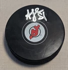 Arseny Gritsyuk Autographed New Jersey Devils Hockey Puck JSA Authenticated
