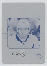 2021-22 Upper Deck Series 2 Honor Roll Printing Plate Cyan 1/1 Kris Letang 0c3