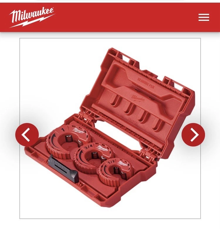 Milwaukee 48-22-4263 3 Piece Close Quarters Tubing Cutter Set - Image 4 of 4