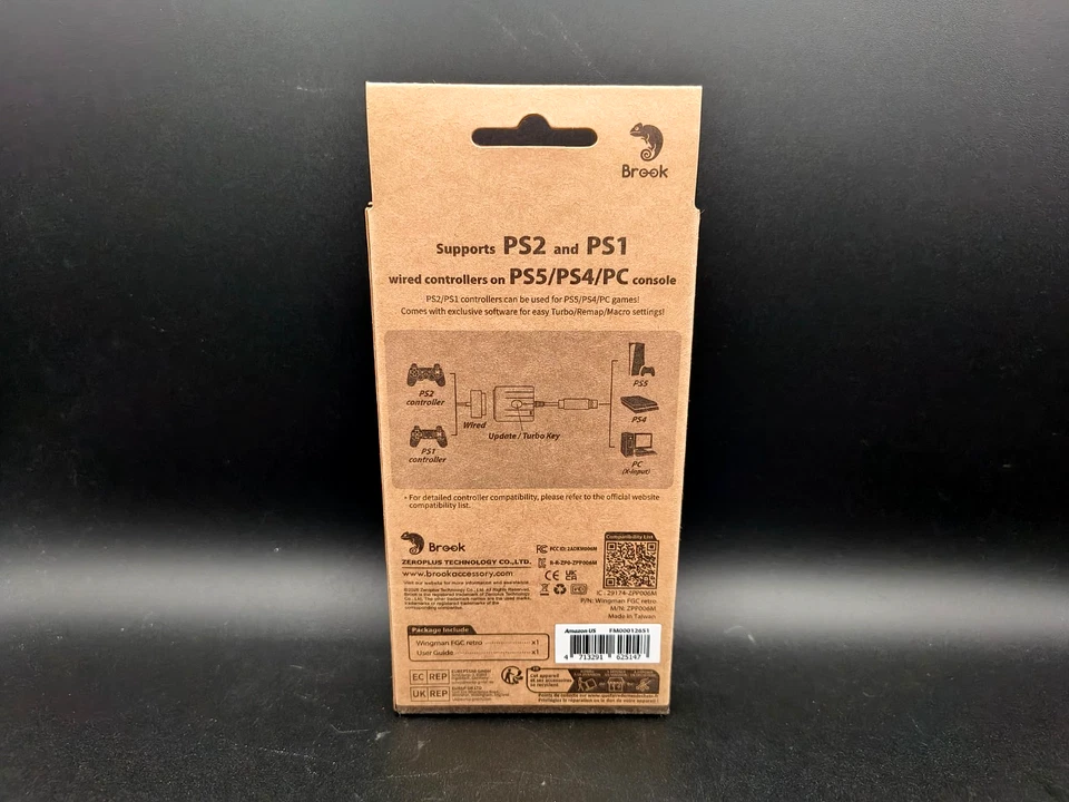 Brook Wingman FGC Retro – PS1 & PS2 Controller for PS5, PS4, PC Turbo, Remap NEW - Image 3 of 4