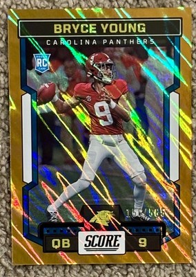 BRYCE YOUNG RC /565 Orange Lava PRIZM 2023 Score Carolina panthers Rookie 