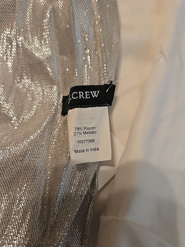J.Crew Metallic Schal Neu mit Etikett 18x66 - Bild 2 von 5