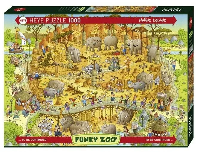 Heye - Funky Zoo - African Habitat Puzzle 1000pc