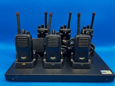 Set of 5* Working Vertex Standard BearCom BC95 Two Way Radio w/ Charging Base