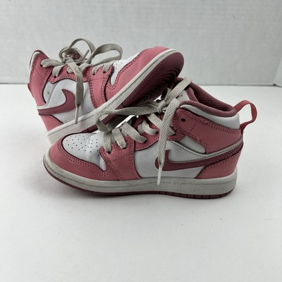 Nike Air Jordan Mid Pink On White DQ8424-616 Size US 11C, UK