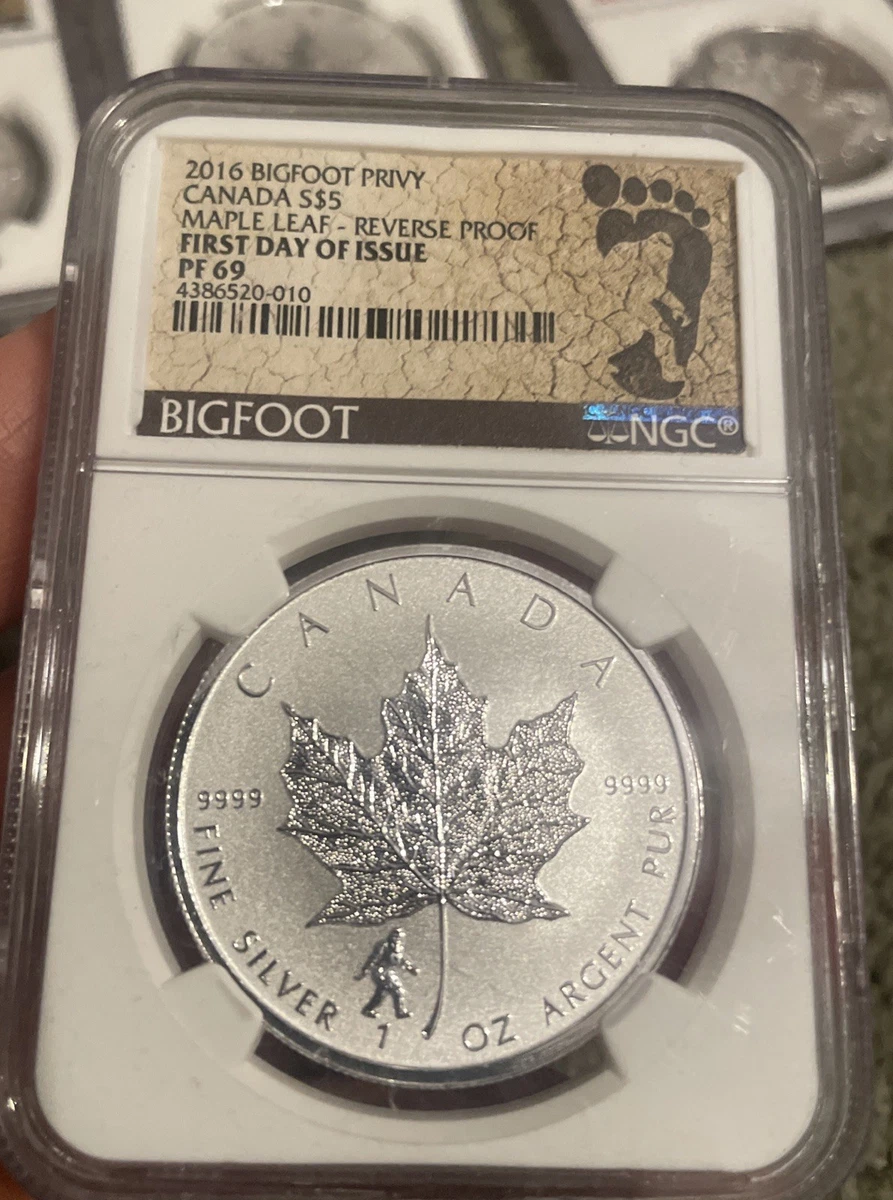 Canadian Maple Leaf Proof Grade MS 69 Silver Bullion Coins for