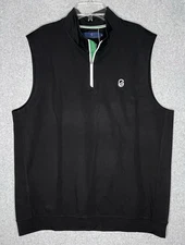 Extracurricular Vest Techsoft Avery Quarter 1/4 Zip Mens XL Black Golf Pullover