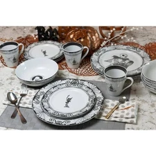 Ukonic The Nightmare Before Christmas 16-Piece Ceramic Dinnerware Set Disney