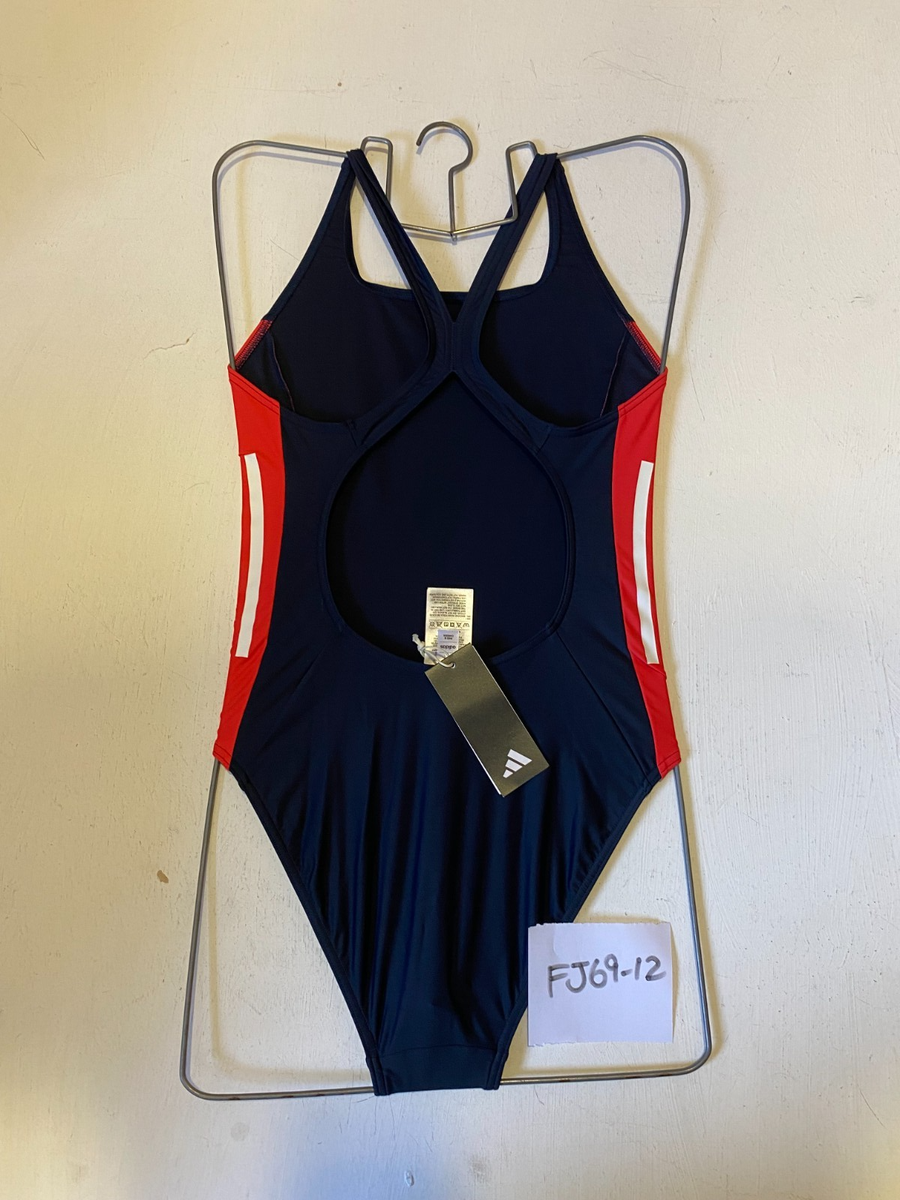 ADIDAS Navy Red Swimsuit Chest Size 32