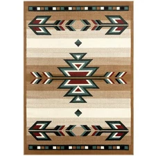 Home Dynamix Premium Sagrada Southwestern Geometric Area Rug Beige/Green