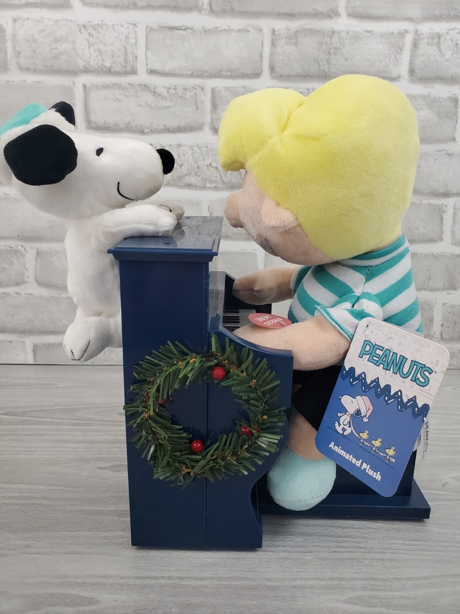 Peanuts Ruz Animated Snoopy and Schroeder Playing Piano NEW! | eBay