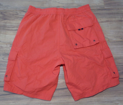 Nuevo bañador cargo Cremieux talla mediana rojo/naranja para hombre pantalones cortos - Imagen 2 de 18