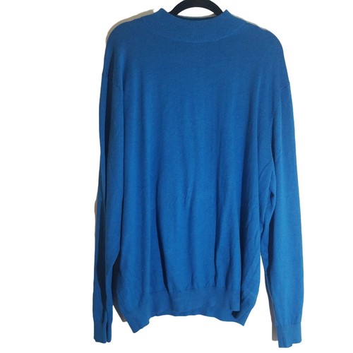 Paul Fredrick Blue Silk Cashmere Long 