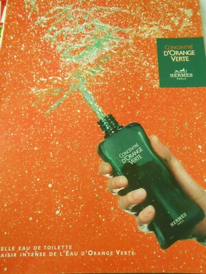 Pressewerbung 2004 Hermes Contentré d'Orange Verte Eau de Toilette