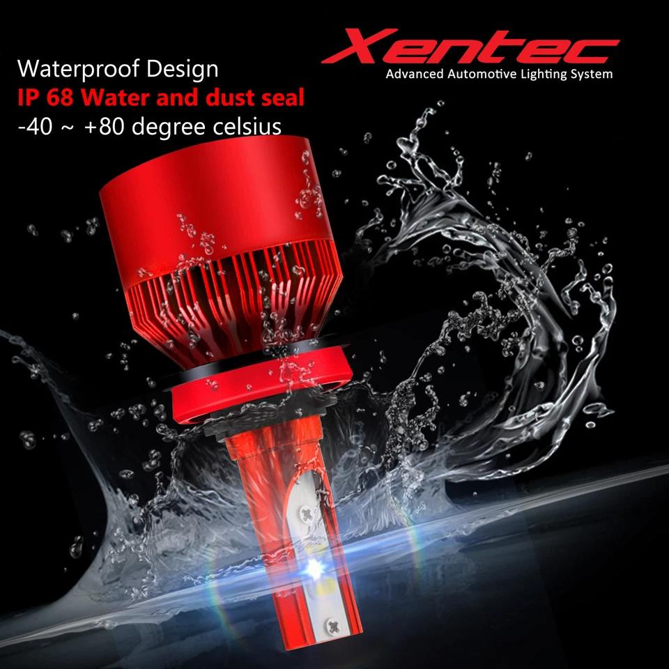 Kit de faróis de LED Xentec alta e baixa 9007 HB5 para Ford Explorer F-150 Mustang F-250 - Imagem 4 de 4