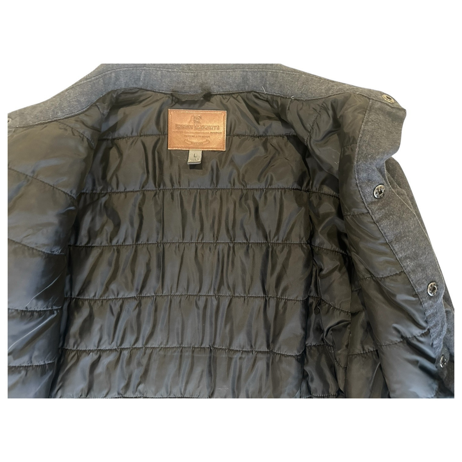RUGGED ELEMENTS Jacket Mens Large Shacket Quilt L… - image 11