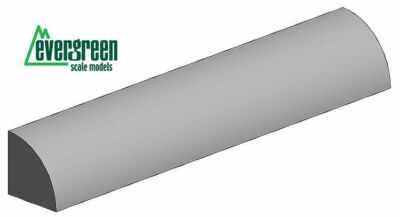 Top Evergreen Scale Models Viertelrundstange,35 cm lang,Durchm. 0,75mm 5 St. 246
