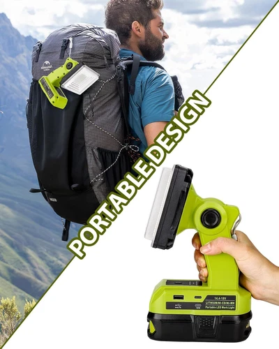 24W für Ryobi Light Powered by Ryobi 18V Max Li-ion Batterien LED-Taschenlampe - Bild 5 von 7