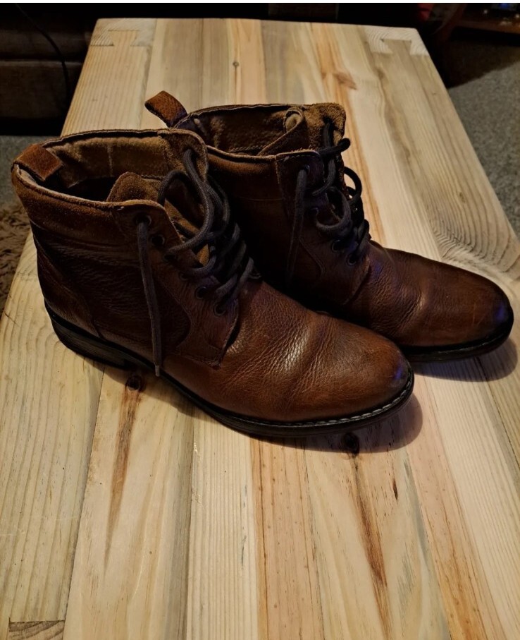Mens Brown Boots Size 10 Mantaray eBay