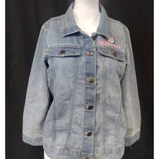 Hello Kitty  Friends Girl's Blue Denim Jacket SzXL SKU 3972