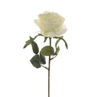 KüNstliche Rose, Kunstblume Simone Weiß H. 45Cm D. 6Cm Emerald