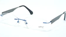 OGI MOD. 612 COL. 041 BLUE /GREY EYEGLASSES GLASSES RIMLESS 53-18-135mm Germany
