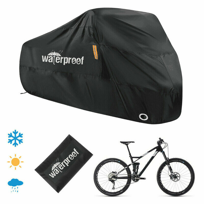 Cubierta de bicicleta de montaña de alta resistencia impermeable lluvia protector UV bolsa de almacenamiento