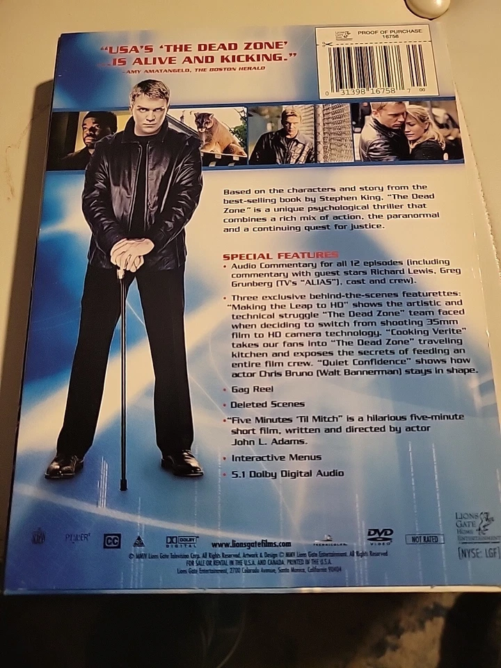 The Complete 3rd Season Of Dead Zone Dvd Foto 2 de 2