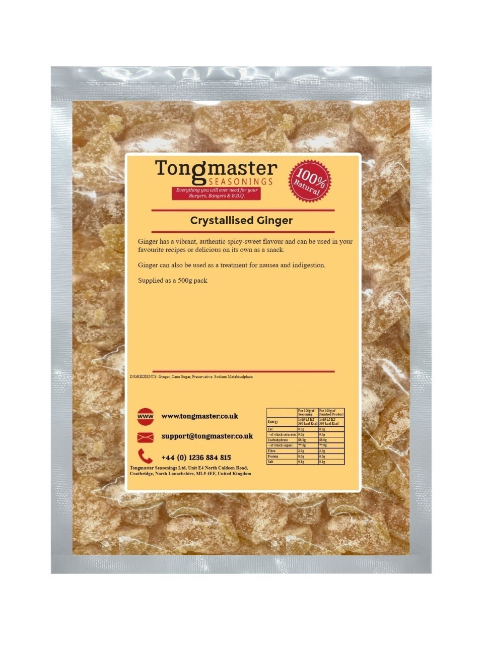Crystallised Ginger - 150g