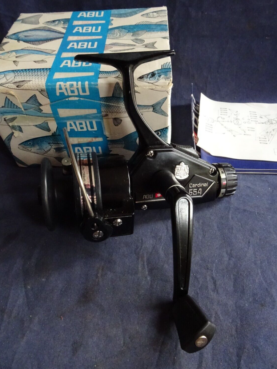 SUPERB BOXED POSSIBLY UNUSED ABU GARCIA CARDINAL 654 MADE IN JAPAN